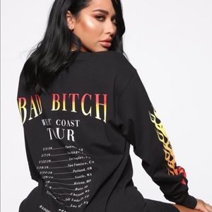 Fashionnova t shirt long sleeve dress